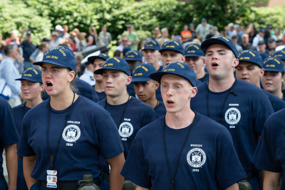 U.S. Coast Guard Academy Day One for Class of 2030