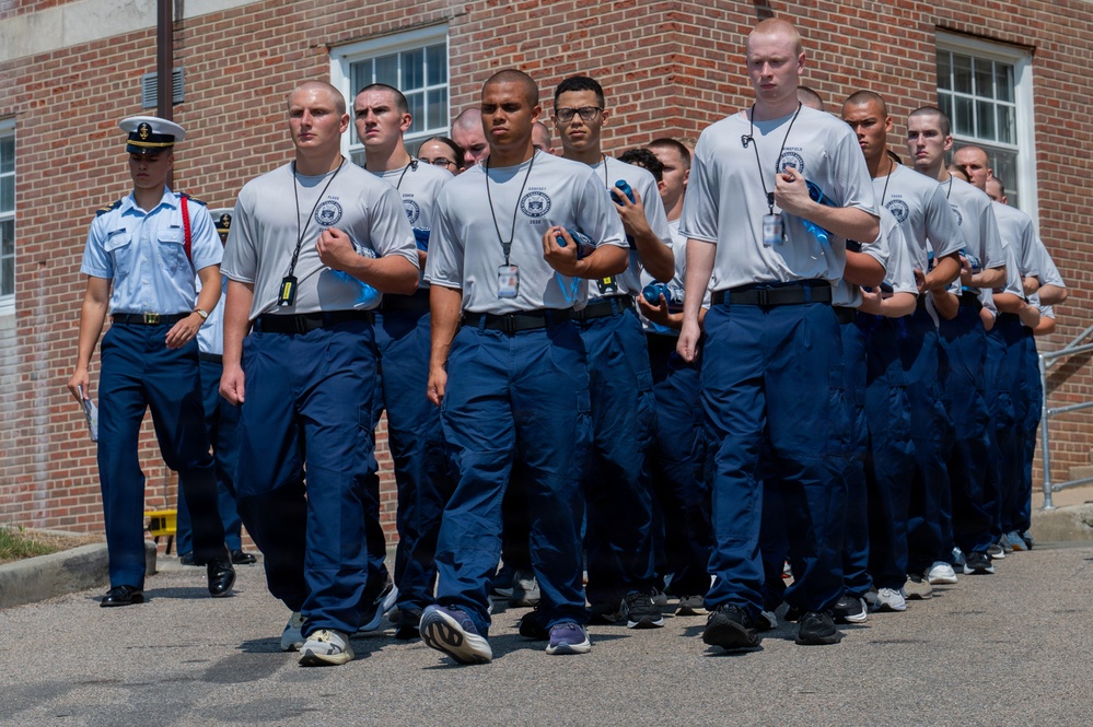 U.S. Coast Guard Academy Day One for Class of 2030