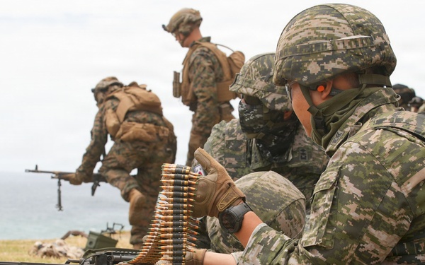 U.S., Republic of Korea Marines conduct live-fire range