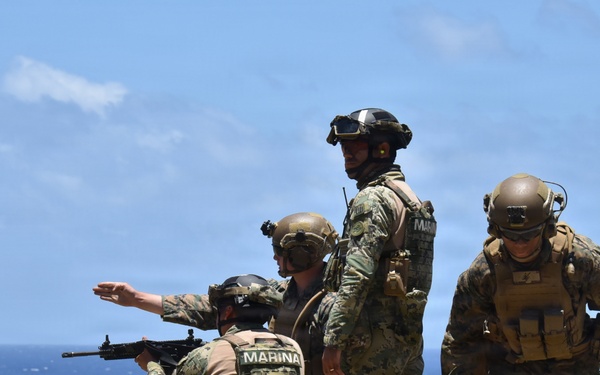 Mexican, U.S. Marines conduct joint marksmanship training during RIMPAC