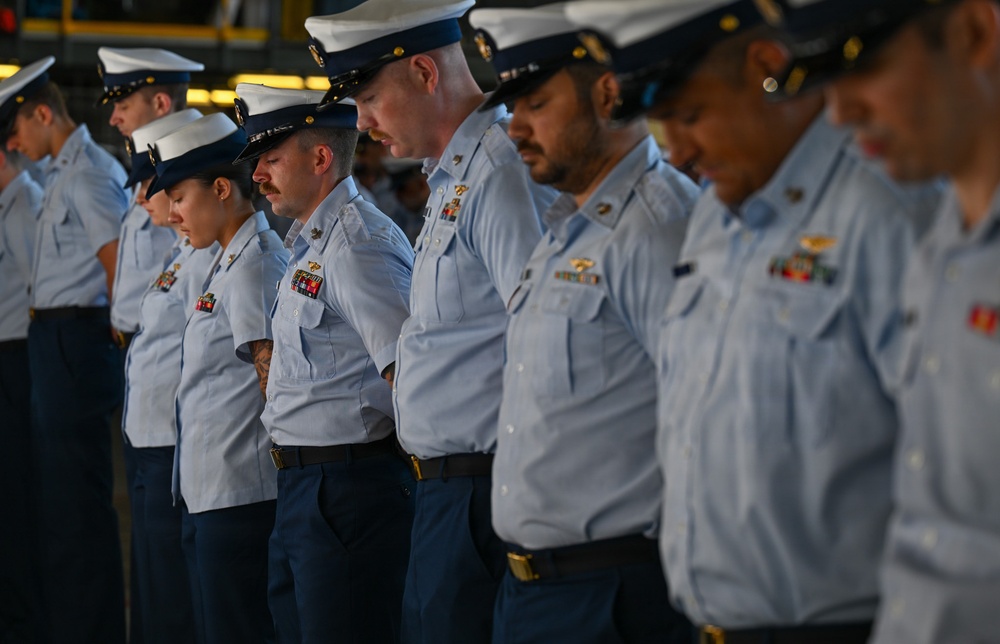 Coast Guard Air Station Kodiak holds change of command ceremony