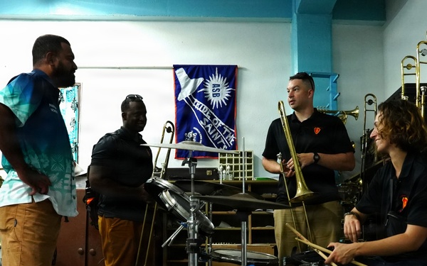 U.S. Army 25th Infantry Division band spreads the joy of music throughout the Republic of Marshall Islands