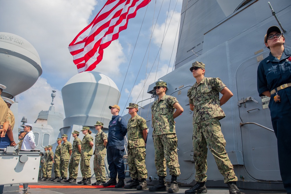 USS Arlington (LPD 24) during SAIL250 Maryland &amp;amp; Airshow Baltimore.