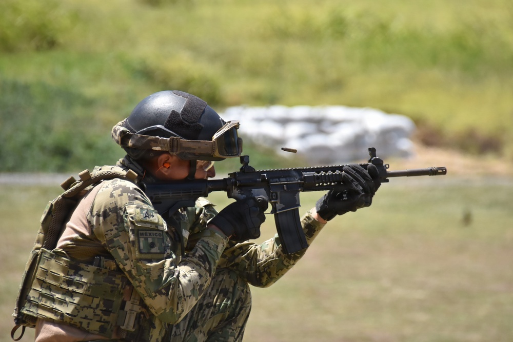 Mexican, U.S. Marines conduct joint marksmanship training during RIMPAC