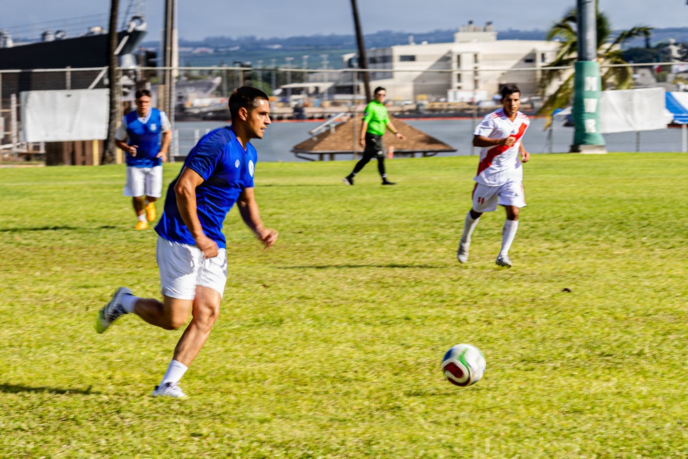 Peru and Spain Compete in RIMPAC 2026 Soccer Tournament