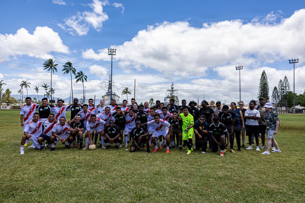 U.S. and Peru compete in RIMPAC 2026 soccer tournament final