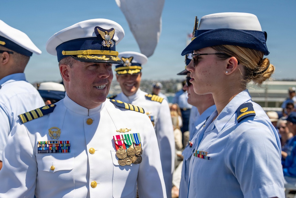 U.S. Coast Guard Cutter Munro holds a change-of-command ceremony