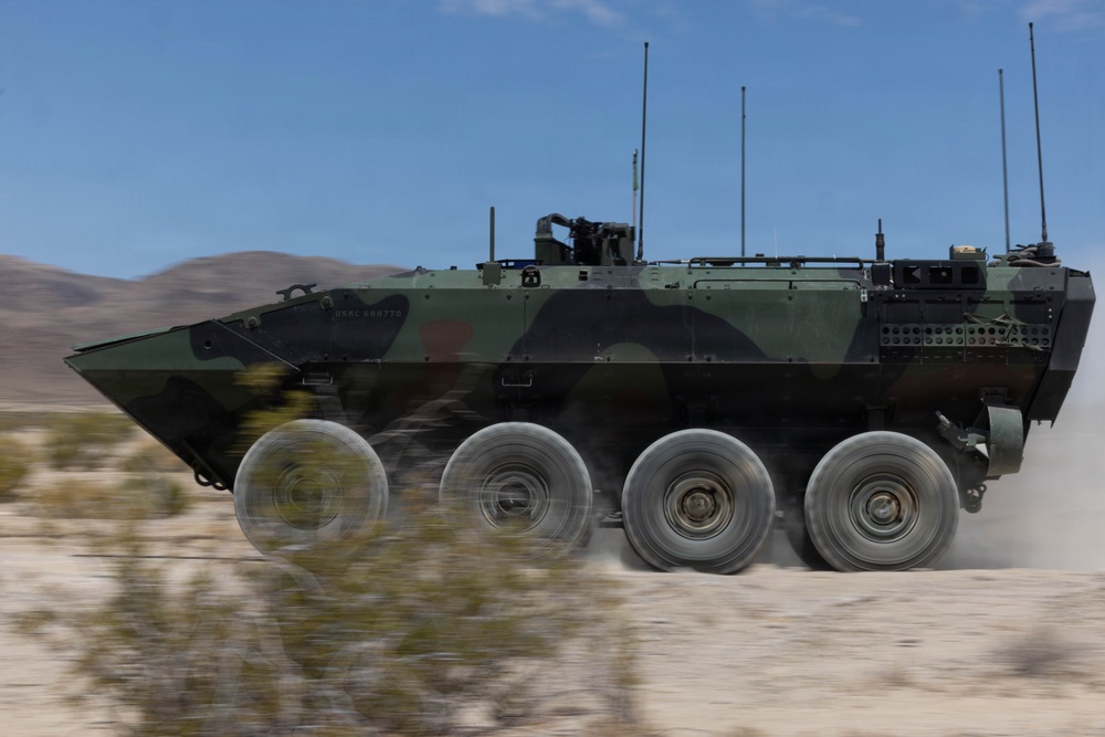 U.S. Marines with 3d AA Bn. conduct live-fire range