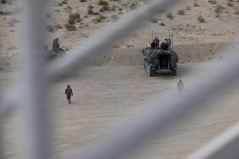 U.S. Marines with 3d AA Bn. conduct live-fire range