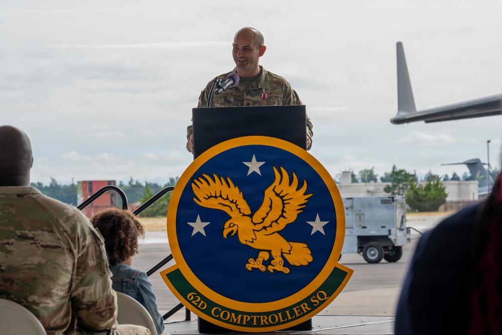 62d Comptroller Squadron change of command