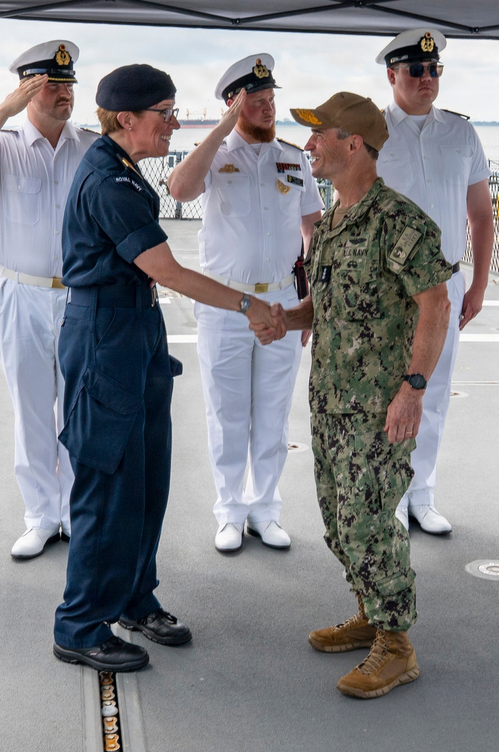 Commander, U.S 2nd Fleet Visits  Standing NATO Maritime Group 1 (SNMG1)
