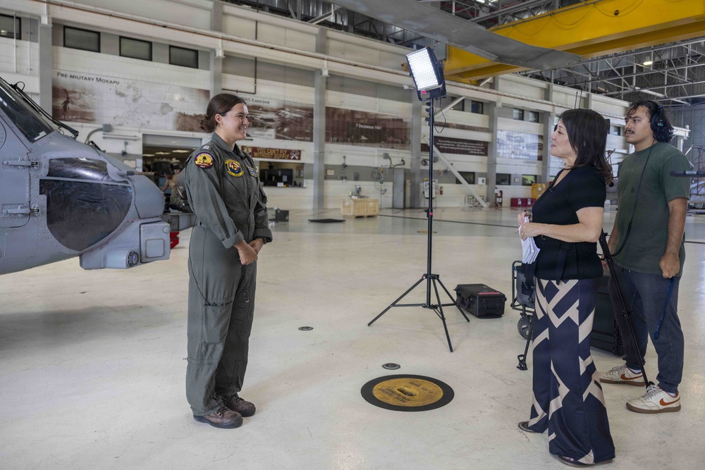 HSM-37 Sailors conduct interview with KHON2