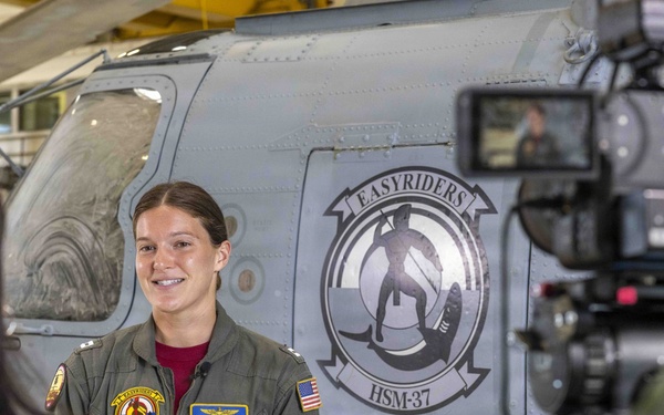 HSM-37 Sailors conduct interview with KHON2
