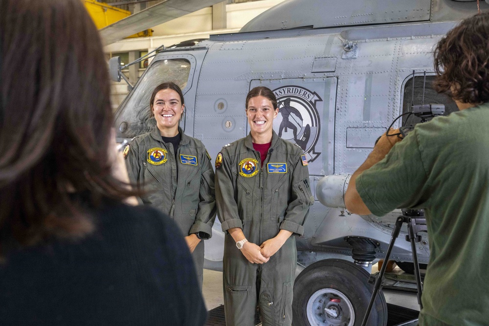 HSM-37 Sailors conduct interview with KHON2