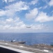 P-8A Poseidon Flies Over USS Nimitz