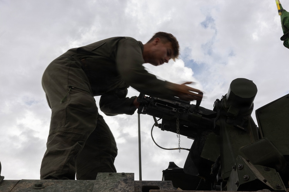 U.S. Marines with 3d AA Bn. participate in live-fire range