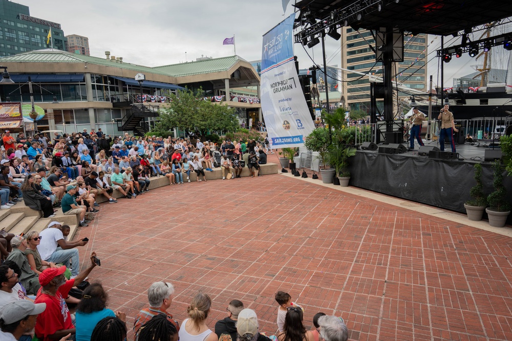 Quantico Marine Band Performs at SAIL250 Maryland