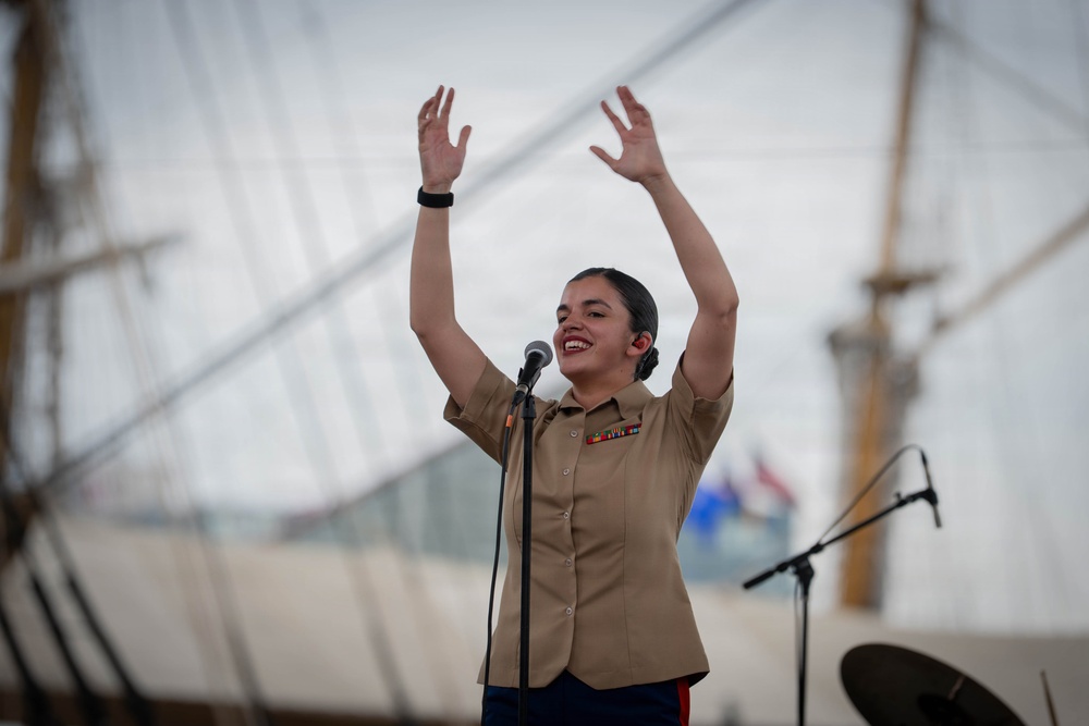 Quantico Marine Band Performs at SAIL250 Maryland