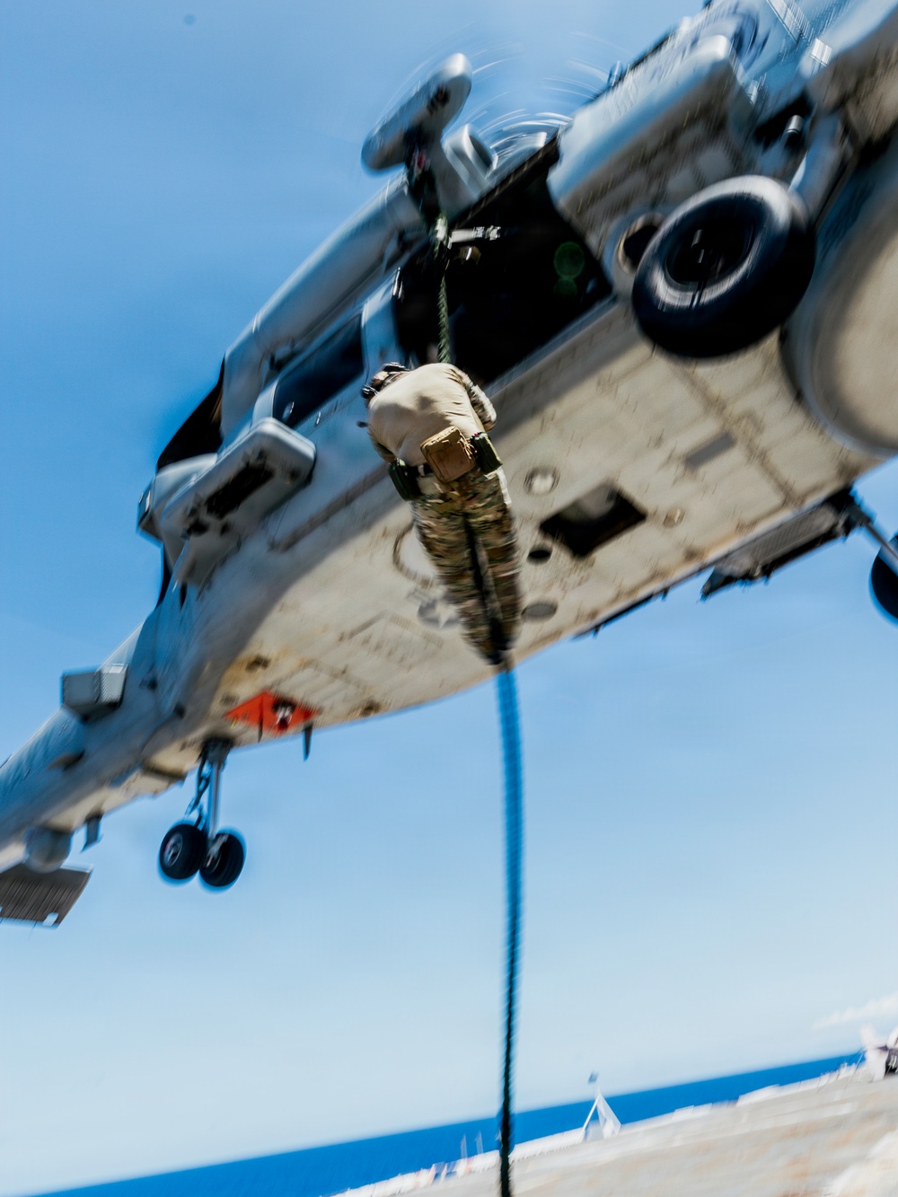 U.S. Navy EOD and Divers Conduct Fast-Roping