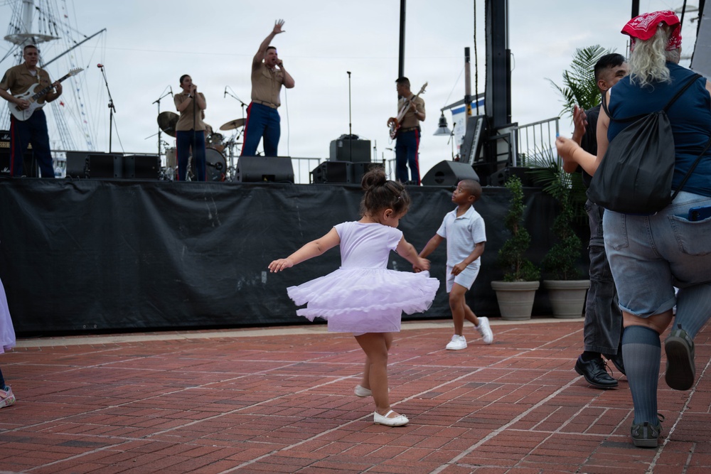 Quantico Marine Band Performs at SAIL250 Maryland