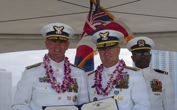 Coast Guard Oceania District holds change of command ceremony in Honolulu