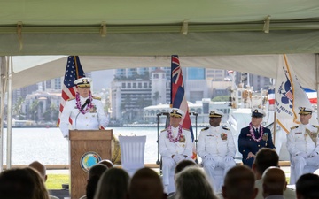 Coast Guard Oceania District Holds Change Of Command Ceremony