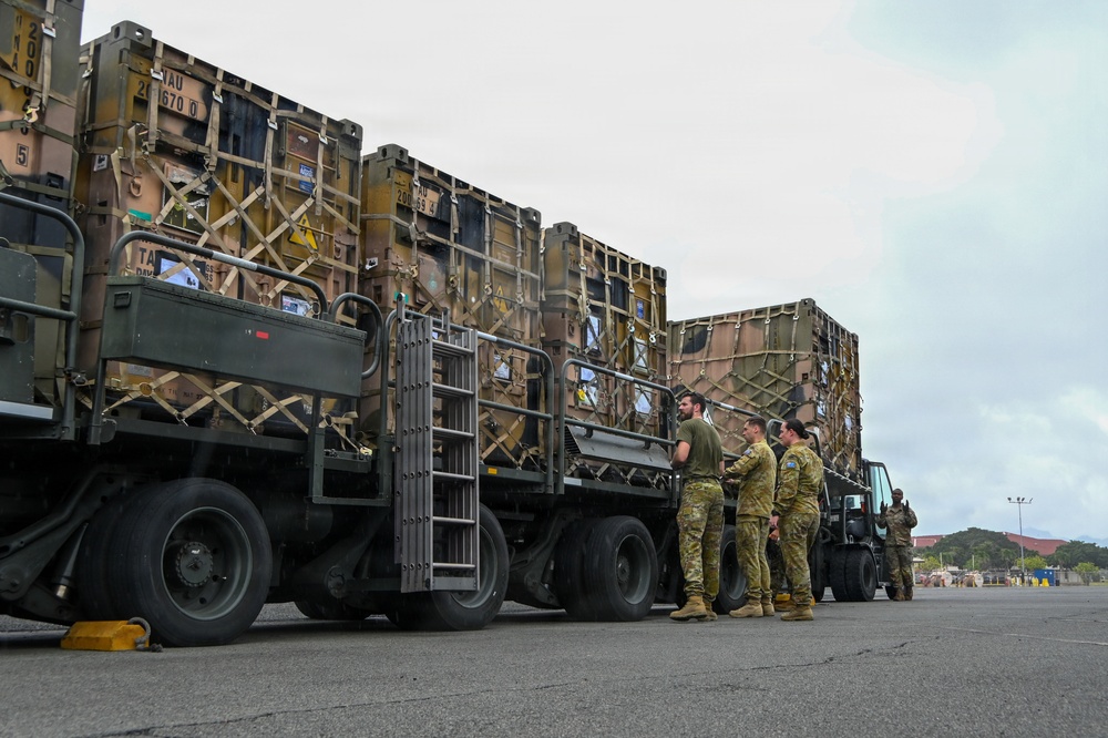 735 AMS aids USMC, Australian Defense Force in RIMPAC cargo movement