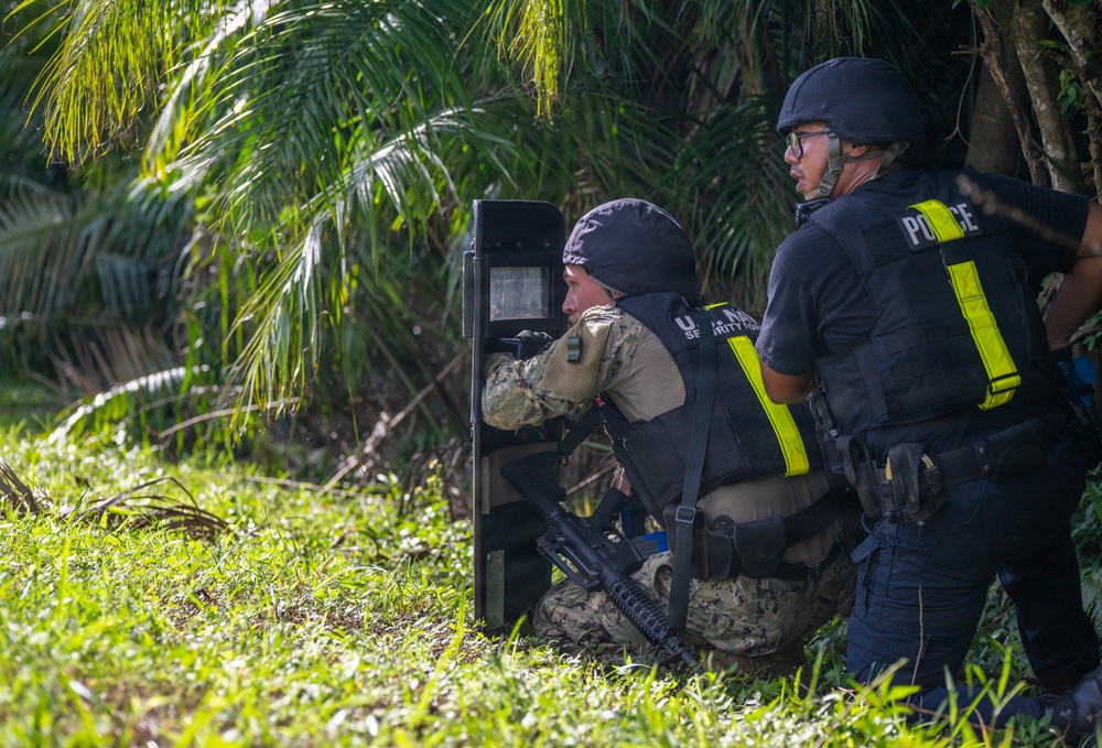 Naval Base Guam's Navy Security Forces conduct Citadel Pacific 2026 training drills