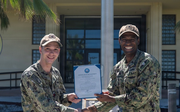 ITR1 Roberts Reenlistment Ceremony
