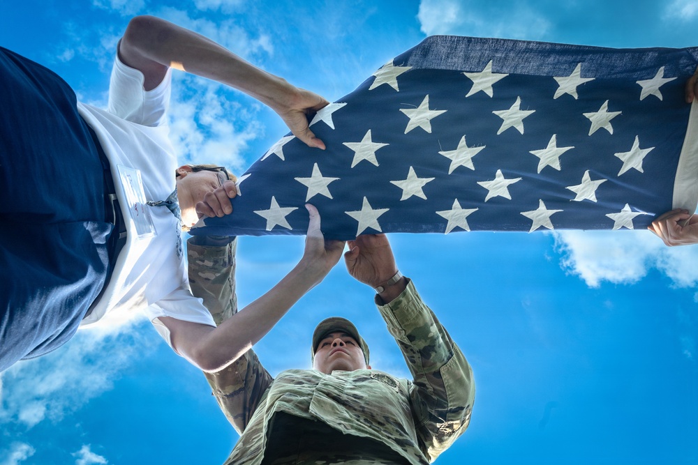 American Legion Boys State Flag Folding Lesson