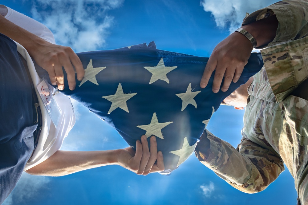American Legion Boys State Flag Folding Lesson