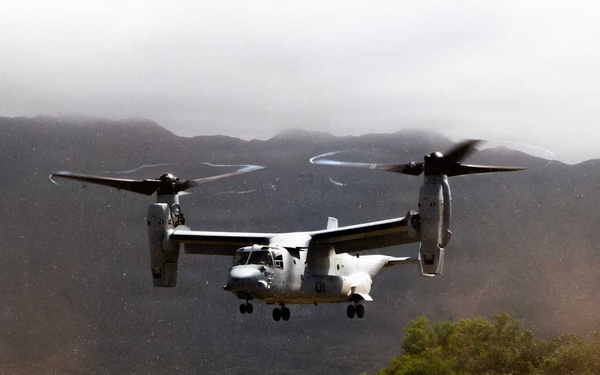 U.S. Marines and partner nations conduct pickup zone drills