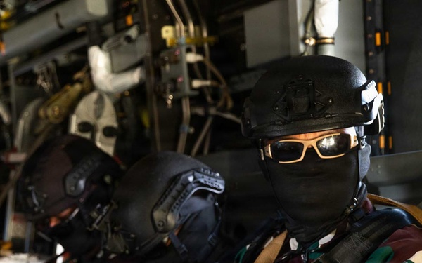 U.S. Marines and partner nations conduct pickup zone drills