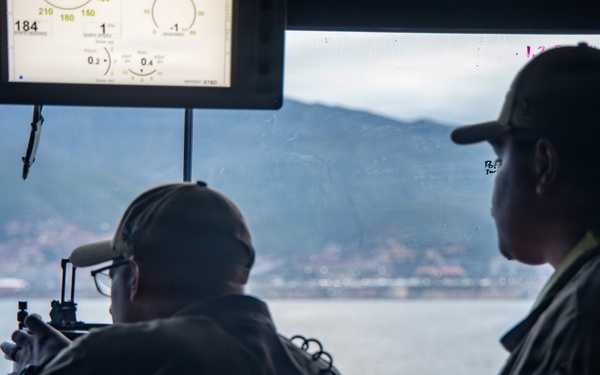 LCF-24: USS Fort Lauderdale Ports in La Guaira, Venezuela