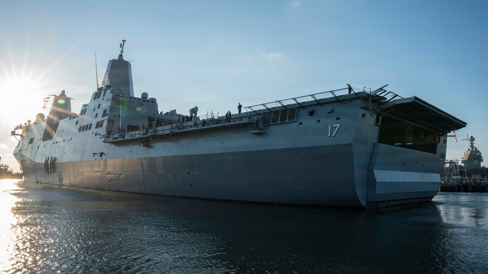 USS San Antonio Departs Norfolk for Scheduled Operations