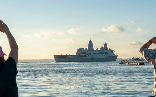 USS San Antonio Departs Norfolk for Scheduled Operations