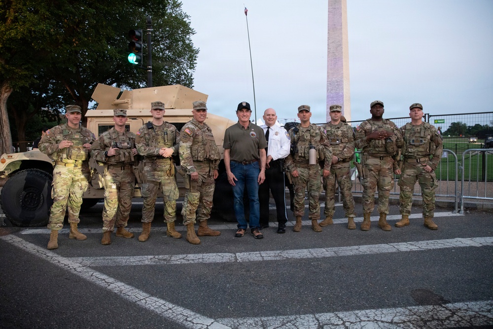 Secretary Doug Burgum visits JTF-DC Guardsmen