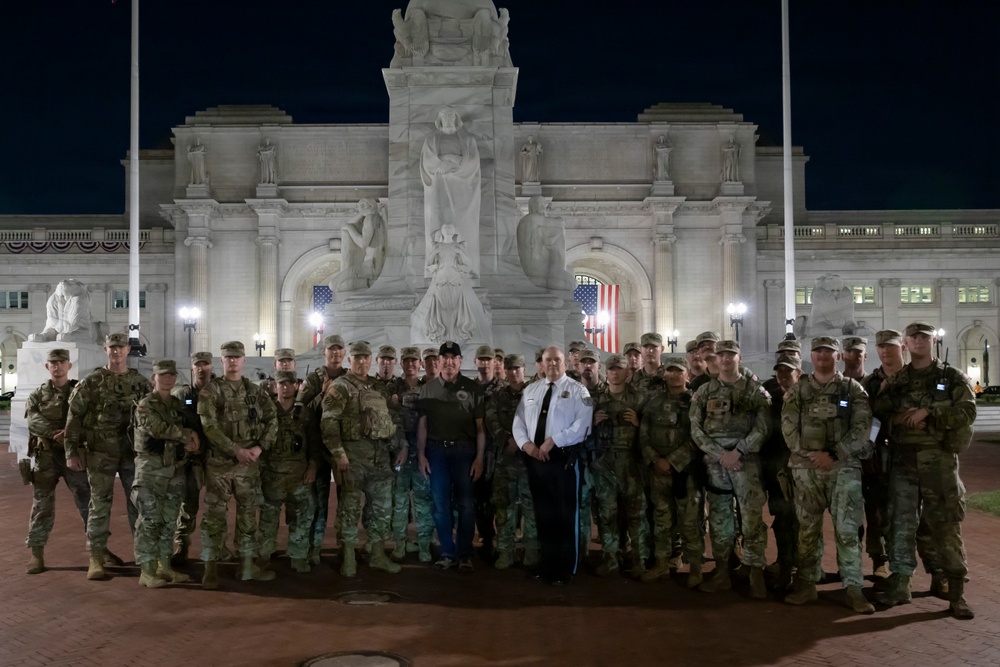 Secretary Doug Burgum visits JTF-DC Guardsmen