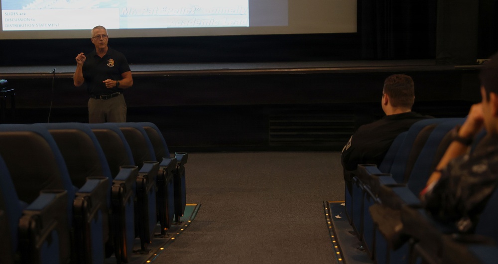 U.S. Partnered forces attend IAMD presentation during RIMPAC 2026