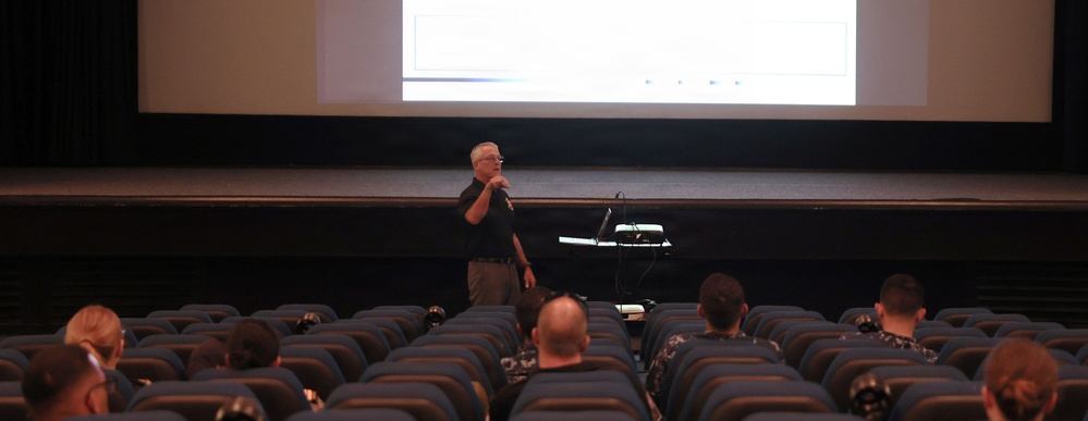 Partner nation service members attend IAMD presentation during RIMPAC 2026