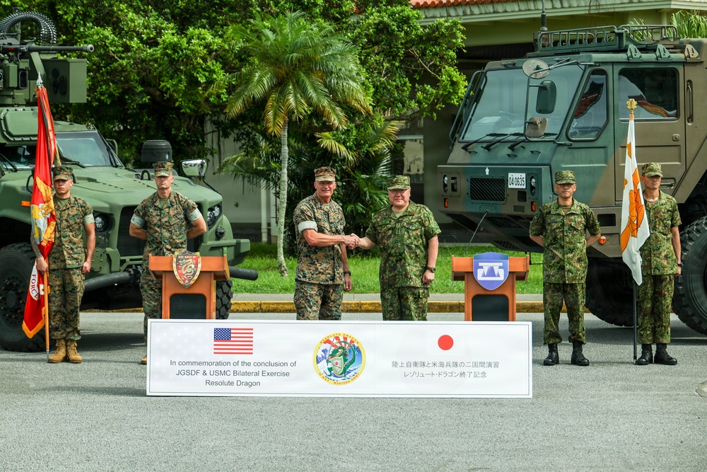 U.S. Marines and Japan Self-Defense Force conduct closing ceremony for Resolute Dragon 26