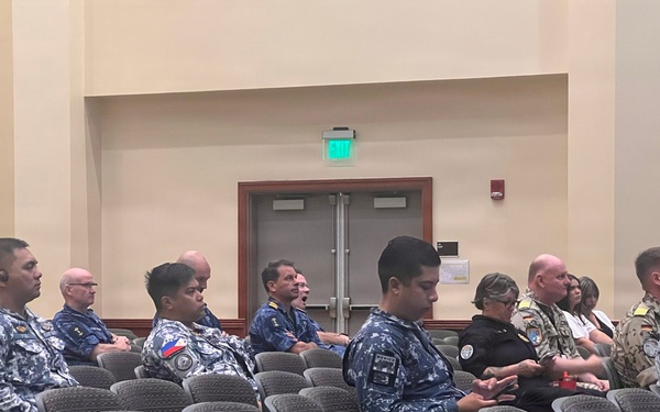PCG personnel participate in RIMPAC 2026 NCAGS shipping briefing