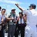 JMSDF Sailors brief journalists aboard JS Kongō during RIMPAC 2026