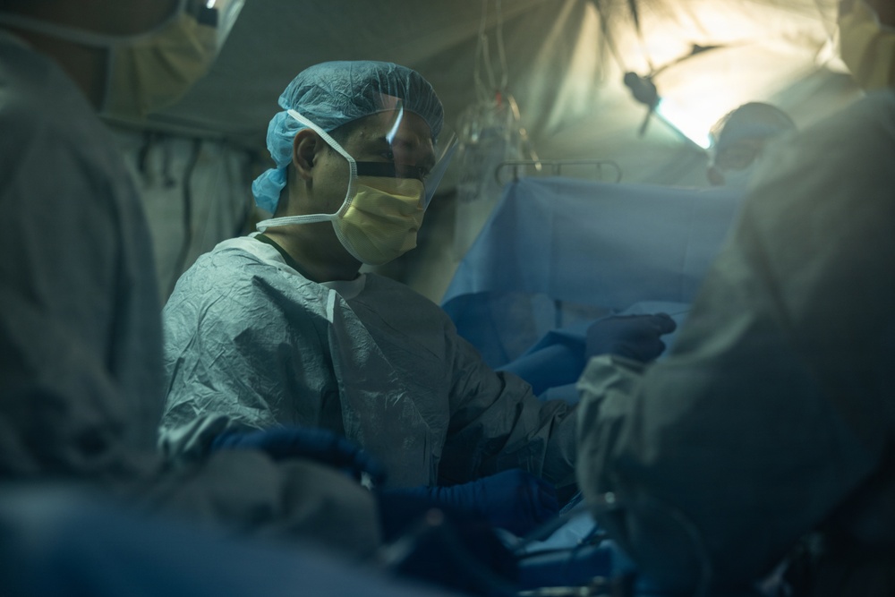 HIJYUDAI MANEUVER AREA, OITA, JAPAN – U.S. Marines with 3rd Medical Battalion Execute Billateral Medical Simulation During Exercise Resolute Dragon 26
