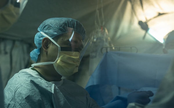 HIJYUDAI MANEUVER AREA, OITA, JAPAN – U.S. Marines with 3rd Medical Battalion Execute Billateral Medical Simulation During Exercise Resolute Dragon 26