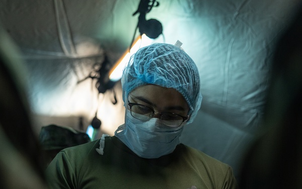 HIJYUDAI MANEUVER AREA, OITA, JAPAN – U.S. Marines with 3rd Medical Battalion Execute Billateral Medical Simulation During Exercise Resolute Dragon 26