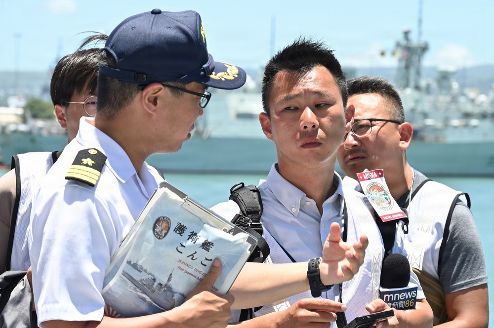 JMSDF officer interviews with journalists aboard JS Kongō at RIMPAC 2026