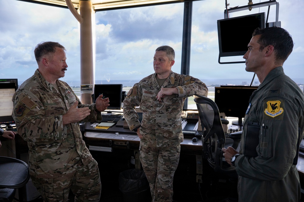 COMAFSOC Command Team visits Kadena Air Base