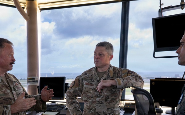 COMAFSOC Command Team visits Kadena Air Base
