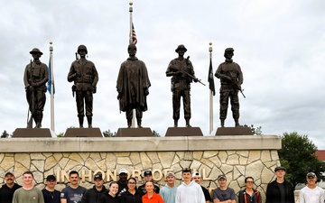 Fort McCoy executive officer leads Commemorative Area tour for Army Reserve Soldiers
